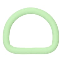 Silicone vert 25 x 4 mm Anneau en D en acier inoxydable