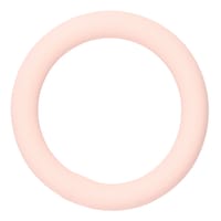Silicone Rose Pastel 25 x 4 mm Anneau en O en acier inoxydable