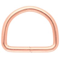 Rose Gold 30 x 4 mm D-ring