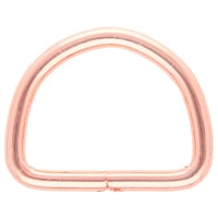 Rose Gold 40 x 5 mm D-ring