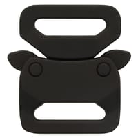 Silicone Noir 20 mm Safe Lock Boucle