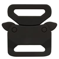 Silicone Noir 25 mm Safe Lock Boucle