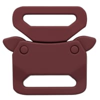 Silicone Maroon 25 mm Safe Lock Boucle