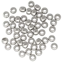 4 mm - Lot de 50 en Perle Acrylique Rondes - Argenté