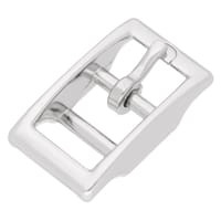 Nickel Plated 13 x 6 mm Belt Buckle Double Barred