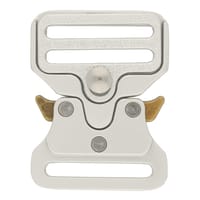 Argent & Laiton Antique 25 mm Ajustable Metal Safe Lock Boucle