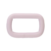 Silicone Pourpre 20 x 4 mm Anneau Carrés en Acier Inoxydable