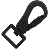 Noir 70 mm - Ø 20 mm Mousqueton avec serrure