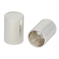 Silver 12 x 20 mm Premium End caps Silver 12 x 20 mm Premium End caps