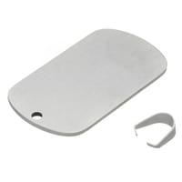 Acier inoxydable - Badge D'identification 'Silver' - 50 mm