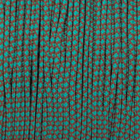 Hazelnut Brown & Dark Cyan Diamonds Paracord Type I
