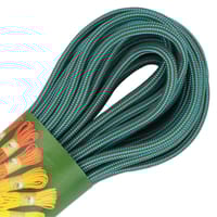 Hazelnut Brun & Dark Cyan Stripes Paracorde 550 Type III - env. 10 m