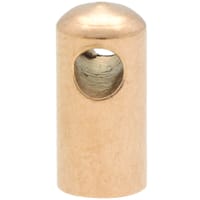 4 mm Gold End Cap With Hole 