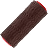 Marron Foncé Movi (Politer) Waxed Polyester Cord 1 mm - 100 Meter