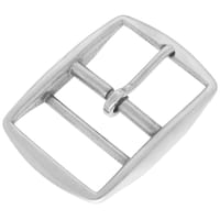 Double-Barred Belt Buckle Stainless Steel 38 mm
