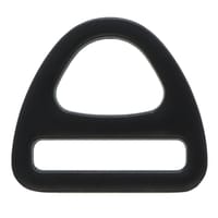 Noir 25 x 4 mm Anneau en D du Triangle du Harnais