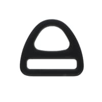 Noir 20 x 3 mm Anneau en D du Triangle du Harnais