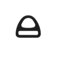 Noir 15 x 3 mm Anneau en D du Triangle du Harnais