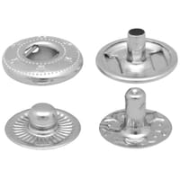 Press Stud Nickel Plated 12 mm - Set of 10 Studs