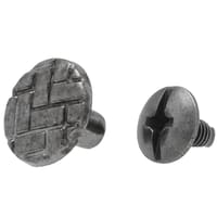 'Gun Metal' Herringbone 6 x 4 mm Chicago Screw