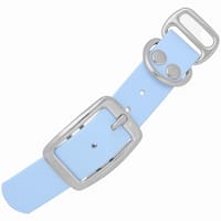 Polar Bleu - 25 mm adaptateur BioThane avec rivets Polar Bleu - 25 mm adaptateur BioThane avec rivets