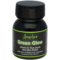 Vert Glow (Glow in the dark) - Peinture acrylique pour cuir Angelus - 29,5 ml (1 oz.)
