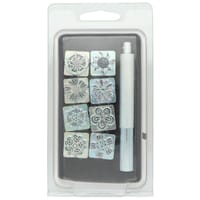 Matoirs à Motifs de Fleurs- Lot de 9