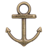 Laiton Antique Charme d'Ancrage 18 mm