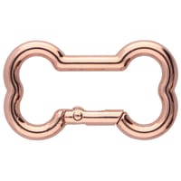 Mousqueton os de chien or clair 49 mm