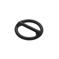 Luxe Anneau avec bar Noir 20 x 3 mm