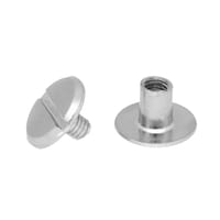 Chicago Screw Nickel Plated 5 x 4 mm