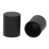 Black 10 x 15 mm Premium End Caps Black 10 x 15 mm Premium End Caps