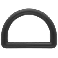 Noir 20 mm Anneau en D en Plastique