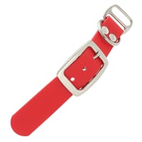 Rouge - 25 mm adaptateur BioThane avec rivets Rouge - 25 mm adaptateur BioThane avec rivets