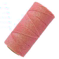 Salmon - 1,00 mm - Cordon en polyester ciré Linhasita (PE-4)
