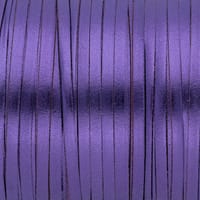 Metallic Foil Purple - Kangaroo Leather Lacing 3 mm Metallic Foil Purple - Kangaroo Leather Lacing 3 mm