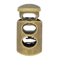 Bronze Antique 23 x 12 mm Verrou de Corde Bronze Antique 23 x 12 mm Verrou de Corde