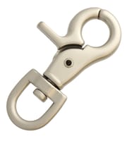 Swivel eye Clip Carabiner Pearl Nickel - 62 mm