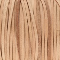 Lumière Naturelle 3 mm Cordon Plat en Cuir