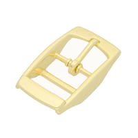 Double-Barred Belt Buckle Heightened Gold 20 mm