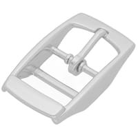 Double-Barred Belt Buckle Heightened Nickel Plated 26 mm