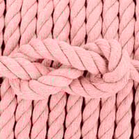 Cherry Blossom Pink Cotton Twisted Rope - 10 mm