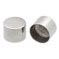 Nickel 10 mm Premium End Caps - 50 Pieces Nickel 10 mm Premium End Caps - 50 Pieces