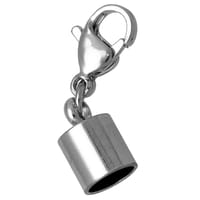 Nickel 4 mm End Cap with Clasp