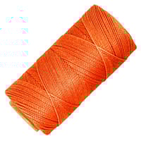 Orange #30 - 1,00 mm - Cordon en polyester ciré Linhasita (PE-4)