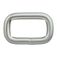 Anneaux Carrés 'Acier Inoxydable' Nickel Perlé 20 x 4 mm