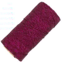 Rose Metallic - 1,00 mm - Cordon en polyester ciré Linhasita (PE-4)