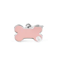 Médaille Handmade Os de Chien Personnalisée (Petite) - Rose Médaille Handmade Os de Chien Personnalisée (Petite) - Rose