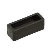 Noir Passant plat en plastique 20 mm