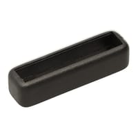 Noir Passant plat en plastique 25 mm